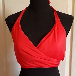 Athleta halter wrap bikini top (bra size)
